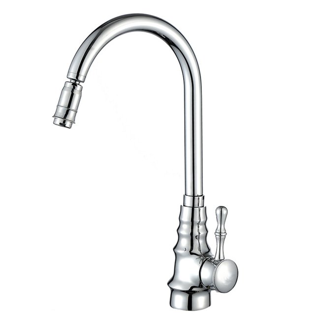 Copper Kitchen Faucet, Hot And Cold Water Mixing Single Hole, Sink Faucet ,Easy to Install