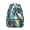 Blue-green-3, variant on Small Floral Print School Backpack Comfortable and Wear-Resistant Students’s Backpack with Bright Bloom and Blossom Design