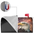 thumbnail image 4 of American Flag Welcome Magnetic Mailbox Cover, Firework Eagle Mailbox Wrap Decorative for Garden Yard Home 25.5x21 in, 4 of 6