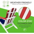thumbnail image 4 of NewTechWood Atlantic Classic Curveback Patriot Plastic Outdoor Patio Adirondack Chair, 4 of 5
