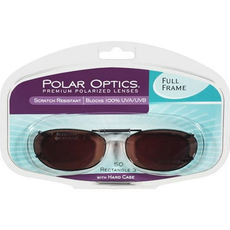Polar Optics: Clipons Premium Polarized 50 Rectangle 3 Lenses, 2 ct