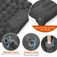 thumbnail image 3 of Graflsoa Single-Color Large Dot Inflatable Camping Mat for Outdoor Adventures - Grey, Green, or Orange, 3 of 6