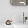 thumbnail image 4 of Unique Bargains 1 Pc Knot Shape Toothbrush Holder for Bathroom Dark Gray Silicone, 4 of 5