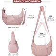 thumbnail image 3 of JennyShop Bolsa Casual Hobo Para Viajar Al Aire Libre, Bolsa De Hombro De Moda Resistente Al Agua Nylon Crossbody Bolsa Con Múltiples Bolsillos, 3 of 6