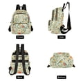 thumbnail image 4 of FORMRS Mini Backpack Purse for Women Travel Daypack Casual Shoulder Bag, Green Floral Pattern, 4 of 7