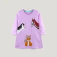 thumbnail image 2 of TJAZFJPA Pyjama de l\'Action de Grâce pour Tout-Petits Jupe d'Automne Col Rond Robe Fille Tricotée Broderie Manches Longues Jupe d'Enfant Combinaisons et Barboteuses Fille 5-6 Ans, 2 of 8