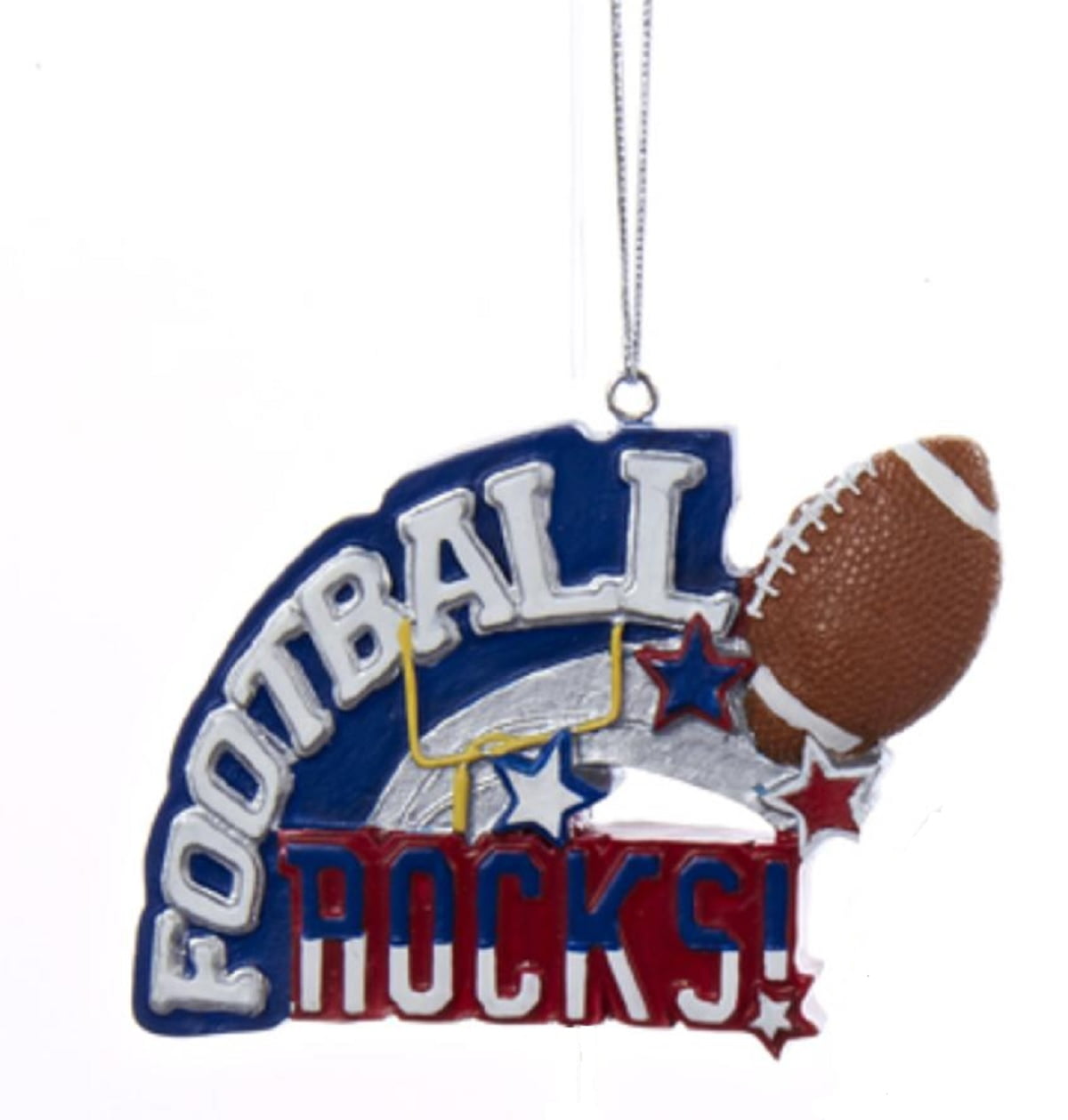 Kurt S. Adler 3.5&quot; Football Rocks Sports Christmas Ornament - Red/White - Walmart.com - Walmart.com