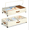 Beige, variant on Under Bed Storage with Wheels, 2 Pack Under Bed Storage Containers with Compartments, Underbed Shoe Storage Organizer Bins, Rolling Drawers for Clothes, Blankets, Toys (Black)