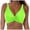 Green, variant on Womens Bikini Tops Adjustable Wide Straps Swimsuits Twist Front V Neck Bikini Top Bathing Suit Tops Only(Orange,L)