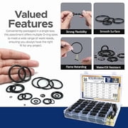 O Ring Kit - 1560 Pcs 32 Size - Nitrile Rubber O Rings Assortment Kit + 4 Hook Set & Grease Tube – for Automotive, Plumbing, Pressure Washer, Air or Gas Sealing Connections (O Rings 1560 Pcs)