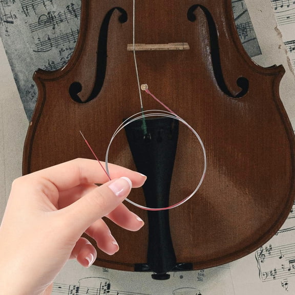 Worgeous 2 Sets 8PCS Viola Strings Metal Instrument Parts Accessories for Musicians Replacement