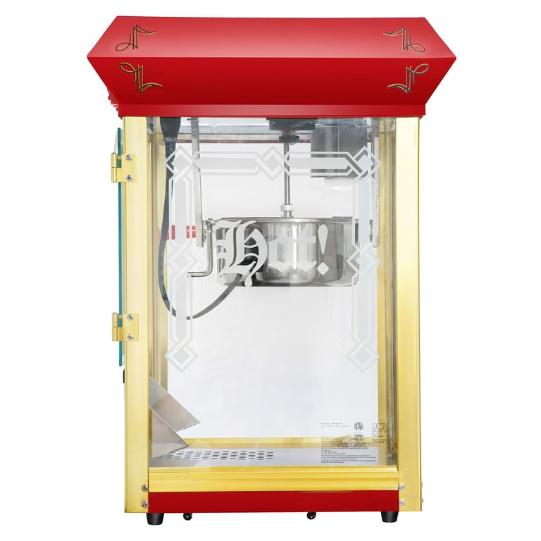 Olde Midway 640 W 4 oz. Red Vintage Style Popcorn Machine with