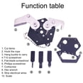 thumbnail image 3 of Coin Knife Outdoor Edc Black Portable Detachable Folded Tool Multi-Functional Combination Multifunction Screwdriver, 3 of 10