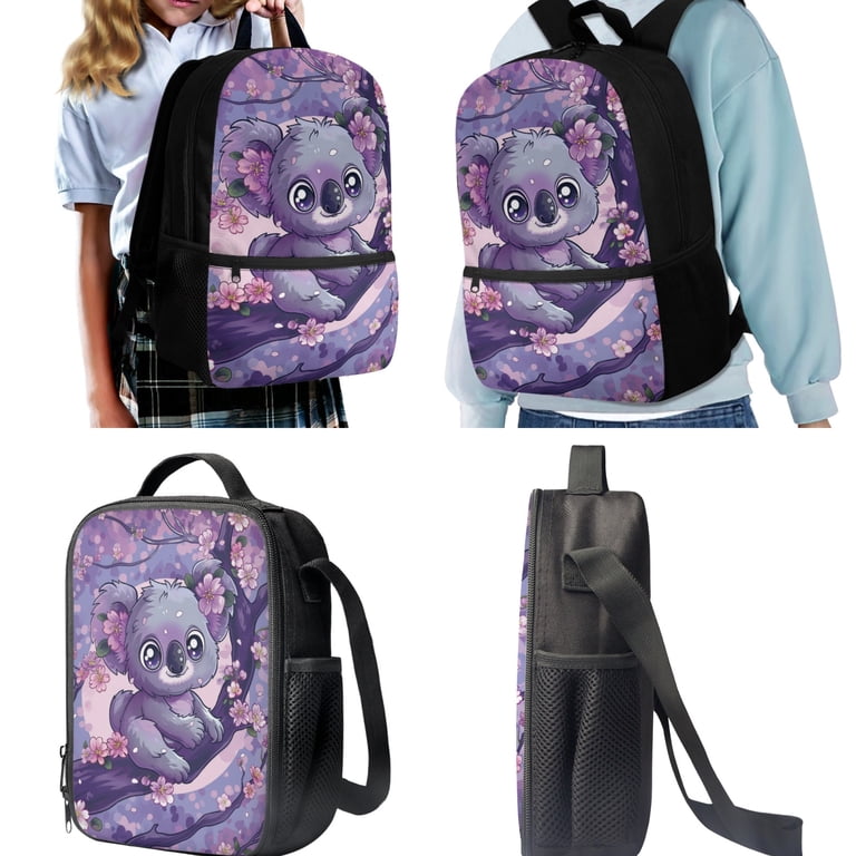 Yuyamidu Koala Bookbag and Lunch Box Set for Girls 6-8  display picture 2