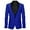 Blue, variant on Fgnfyis Mens Suit Jacket Autumn and Winter Mens Long Sleeved Lapel Letter Printed Button Fashion Casual Coat Jacket Business Suit Coats for Men Blue XXXL