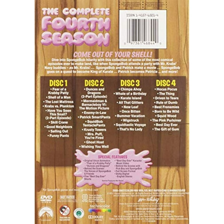 Spongebob Squarepants: The Complete Fourth Season (DVD