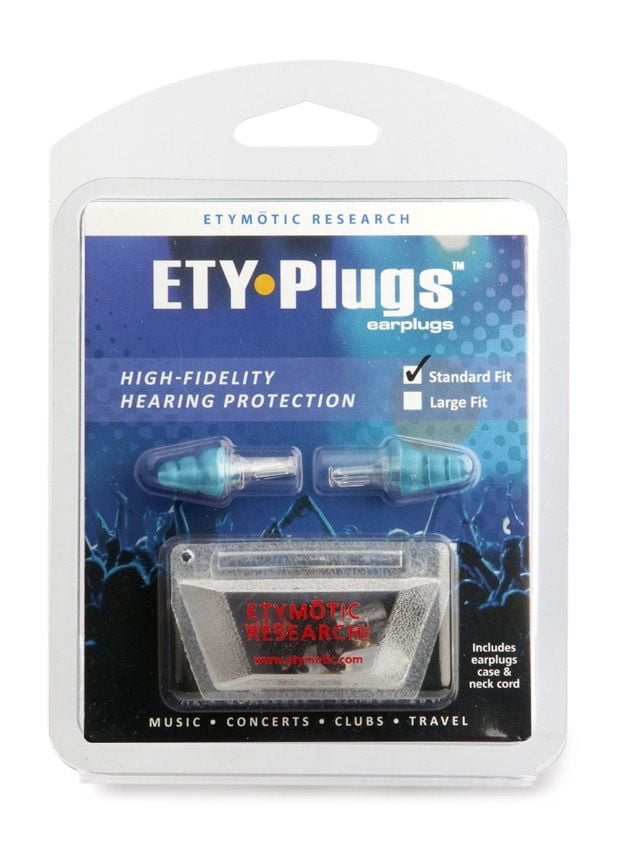 Noise Reduction for Construction, DIY, Warehouse, Concerts, Musicians, Race Track and Sporting Events Etymotic Research ER20HD Safety High-Definition Earplugs Standard and Large Combo Pack