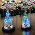 thumbnail image 4 of Sokhug Christmas Tree Desktop Led Lamp with Glass Cover Battery Powered Night Light for Home Party Bar and Store Decor Unique Holiday Atmosphere Decoration Design, 4 of 7