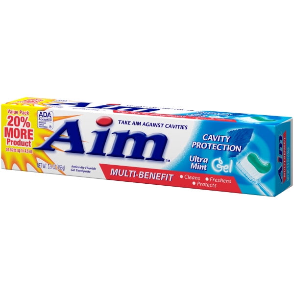 aim minty gel toothpaste