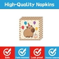 thumbnail image 3 of 51Pcs Capybara Party Plates Supplies - Cute Cartoon Capybara Party Tableware Decorations Animal Orange Paper Plates Napkins Forks Tablecloth for Kids Birthday Baby Shower, Serves 10 Guests, 3 of 4