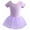 Purple, variant on Generic Toddler Kids Girls Short Sleeve Sheer Mesh Ballet Leotard Dance Tutus Dancewear Gymnastics Costume for 2-16Years