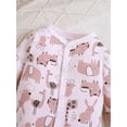 thumbnail image 3 of WIBACKER Newborn Baby Footed Pajamas 100% Cotton Infant Baby Snap Sleepers for Sleep and Play Footies 0-12 Months - Animals, 3 of 8