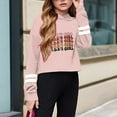 thumbnail image 2 of Toddler Girls Sweatshirts Kids Casual Loose Active Full Sleeves Hoodies Short Pullover Letter Print Striped Teen Crop Tops for Girls Size 3-4T, 2 of 4