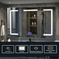 thumbnail image 5 of Lexora Home Lesina 60" x 36" LED Medicine Cabinet with Defogger, 5 of 6