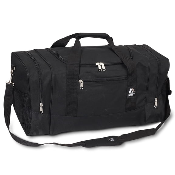 Everest Unisex Sporty Gear Duffel Bag Black