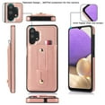 thumbnail image 3 of for Samsung Galaxy A32 5G Case Wallet with Slide Credit Card Holder, Flip Premium PU Leather Hidden Kickstand Classic Retro Heavy Duty Protective Cover for Samsung Galaxy A32 5G,Rosegold, 3 of 10