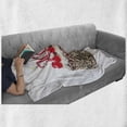 thumbnail image 6 of 100th Birthday Soft Flannel Fleece Throw Blanket, Photo of Pastry Party Cake with Candles and Sprinkles Image Celebration, Cozy Plush for Indoor and Outdoor Use, 60" x 80", Multicolor, by Ambesonne, 6 of 6