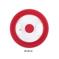 thumbnail image 3 of Langgg Rust-proof Pot Lid Handle And Sealing Good Sealing Kitchen Pot Coverl Food Lids red 28-30-32, 3 of 6