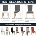 thumbnail image 6 of Waterproof Chair Covers 4 Pack, Spandex Dining Chair Slipcovers, Protectors for Kitchen and Dining Room Chairs, 6 of 6