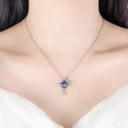 thumbnail image 2 of Collar con colgante de estrella, luna y cristal en plata 925 con sello para mujer., 2 of 5