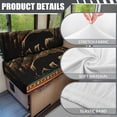 thumbnail image 6 of FOR U DESIGNS Bear Mountian Geometric Pattern 2 Pcs RV Dinette Cushion Covers Stretch Sofa Furniture Protector Breathable Loveseat Sofa Chair Cover Sofa Slipover for Travel Trailer Couch, 6 of 7