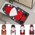 thumbnail image 1 of ¡Precios Locos!, Funda de inodoro navideña Decoraciones navideñas para baños Alfombrillas absorbentes antideslizantes navideñas Juego de 2 piezas Akmoler, 1 of 9