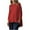 Red, variant on hotojiny Cotton Linen Shirts for Women Summer Breathable 3/4 Sleeve Plus Size Tunic Tops Loose Crew Neck Casual High Low Blouses