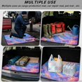 thumbnail image 3 of DISNIMO Sea Turtle Flower Printed Car Trunk Mat 29" x 39" Decorative Cargo Liner Floor Mat All Weather Trunk Protection Trimmable to Fit Heavy Duty Car Trunk Mat, 3 of 7