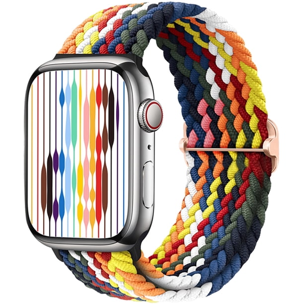 Correa trenzada Solo Loop para Apple watch, pulsera de 44mm, 40mm, 45mm, 49mm, 41mm, 45mm, iWatch series 8, 3, se, 5, 6, 7, Ultra