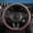 C-Brown-M, variant on General Gray Cowhide Steering Wheel Covers Genuine Leather Car Steering Wheel Cover Universal 15inch / Size M Wheel Cover for Car SUV Truck (C-Gray-M)