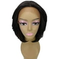 thumbnail image 5 of LUXLUXE Mina Straight 12 Inch Long 4X4 Hand-Tied Lace Front Wig, Heat Resistant Fiber,, 5 of 11