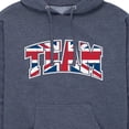 thumbnail image 3 of Instant Message - Team Great Britain - Men's Pullover Hooded Fleece Sweatshirt, 3 of 7