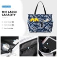 thumbnail image 2 of Wukai Dragons Print Zipper Bag,large Beach Tote Bag,Waterproof Sandproof Bag,Grocery and Picnic Tote Travel Bag, 2 of 5