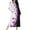 Purple, variant on Women Colorblock Zipper Robe Fashion Flower Print Long Sleeves Bathrobe Sleepwear Soft Housecoat with Pockets Zip Up House Dresses