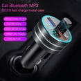 thumbnail image 2 of Émetteur FM Bluetooth pour Voiture Kit de Modulateur MP3 Lecteur Audio Mains Libres Sans Fil 2 Chargeurs Rapides USB Modulateur FM pour Voiture, 2 of 4