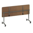 thumbnail image 4 of Correll Premium Sit to Stand  Flip Top Table 24x72 Medium Oak Wood Laminate, 4 of 9