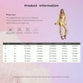 thumbnail image 6 of Sxiwei Women 70s 80s Disco Costume Long Sleeve Metallic Dance Jumpsuit for Party Performance Silver 3XL, 6 of 6