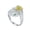 Yellow, variant on 2 Carat Adjustable Moissanite Rings for Women Animal Leopard Head Design Open Ring D Color VVS1 S925 Sterling Silver Red/Purple/Pink Diamond Rings