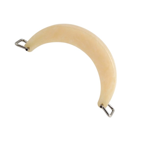 Resin Bag Handle With Horseshoe Buckle Unique Crescent Design Stylish Replacement For Handbag Purses Accessories
