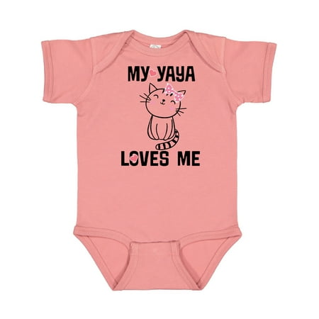 

Inktastic My Yaya Loves Me Girls Gift Gift Baby Girl Bodysuit